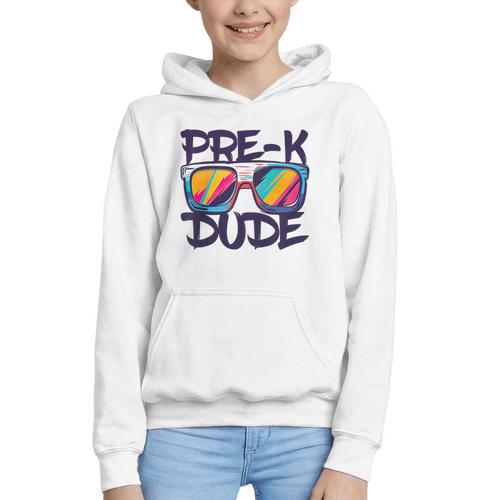 Pre-K Dude Shirt Graduation Back To School PreK Boy Girl Graphic Youth Hoodie - Savourry