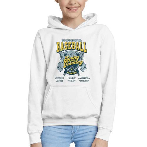 Professional Baseball Spring Training 2026 Florida Cities Graphic Youth Hoodie - Sportilla