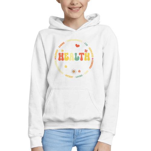 School Health Team Squad Back To School Nurse Squad Premium Tri-Blend Graphic Youth Hoodie - Savourry