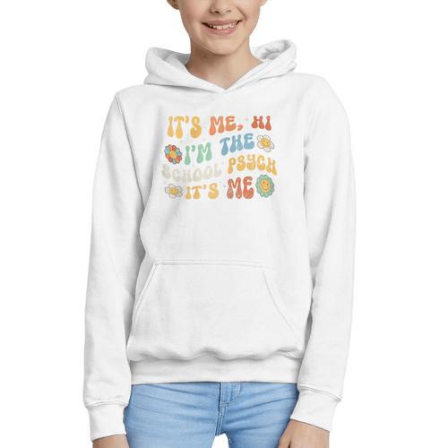 School Psych Psychologist Back To School Groovy Vintage Graphic Youth Hoodie - Savourry