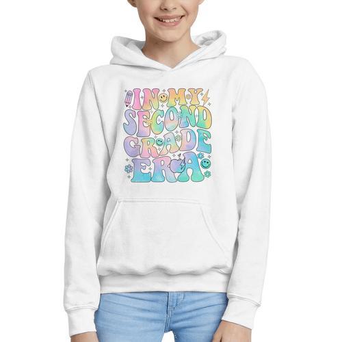 In My Second Grade Era Girl Tie Dye 2nd Grade Back To School Performance Graphic Youth Hoodie - Savourry
