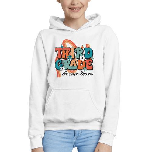 Third Grade Dream Team 1st Day Of 3rd Grade Back To School Graphic Youth Hoodie - Savourry