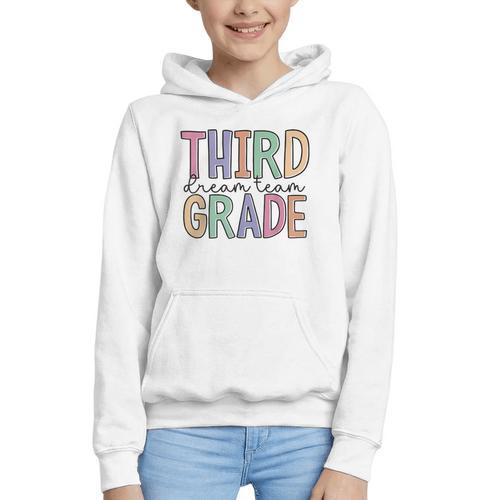 Third Grade Dream Team Back To School 3rd Grade Graphic Youth Hoodie - Savourry