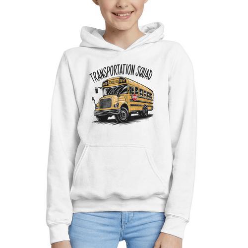 Transportation Squad Bus Drivers Back To School Graphic Youth Hoodie - Savourry