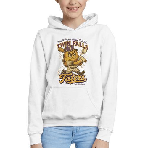 Twin Falls Taters Minor League Baseball Team Graphic Youth Hoodie - Sportilla