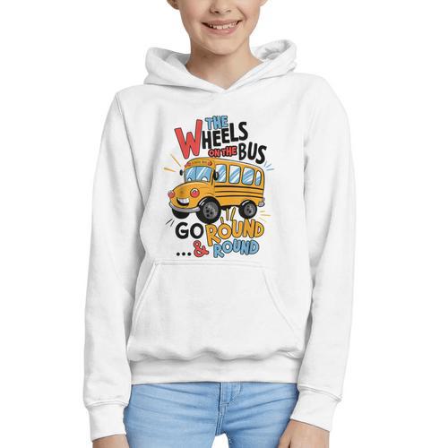 The Wheels On The Bus Toddler Kids Back To School Graphic Youth Hoodie - Savourry