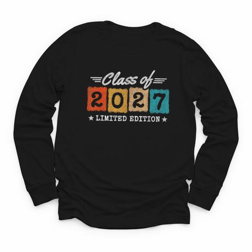 2027 Back To School Graduation Limited Edition Class Of 2027 Youth Long Sleeve Tee - Savourry