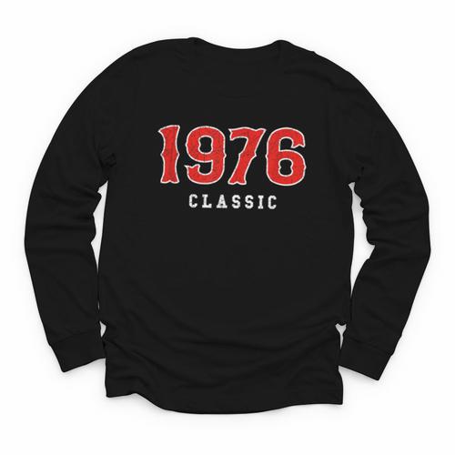 50 Year Old 1976 Classic Baseball Fan 50th Birthday Youth Long Sleeve Tee - Sportilla