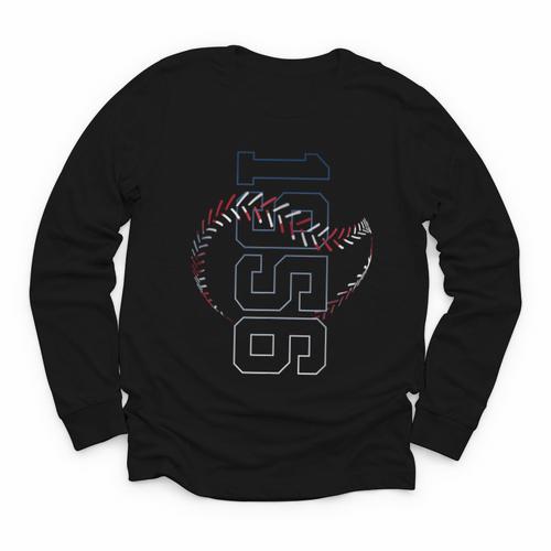70 Years 1956 Baseball 70TH Birthday Youth Long Sleeve Tee - Sportilla
