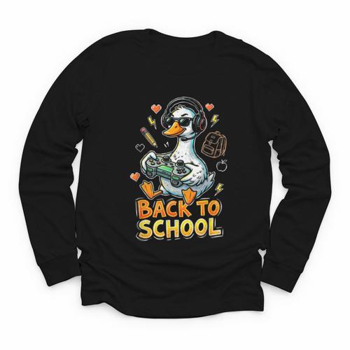 Back To School Gaming Kindergarten First Grade Goose Boys Youth Long Sleeve Tee - Savourry