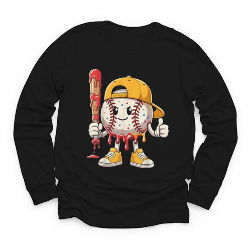 Baseball Drip Baseball Life Style 101 Apparel Youth Youth Long Sleeve Tee - Sportilla