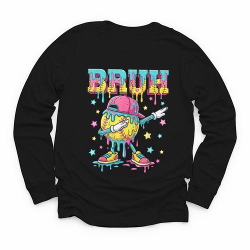Baseball Life Style Apparel Youth Drip Baseball Boys Kid Youth Long Sleeve Tee - Sportilla