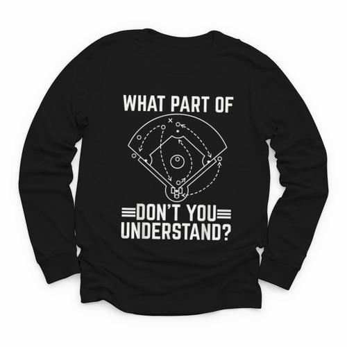 Baseball Math Double Play What Part Of Baseball Game Youth Long Sleeve Tee - Sportilla