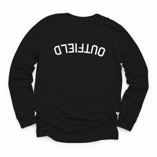 BaseballSoftball Upside Down Outfield Youth Long Sleeve Tee - Sportilla