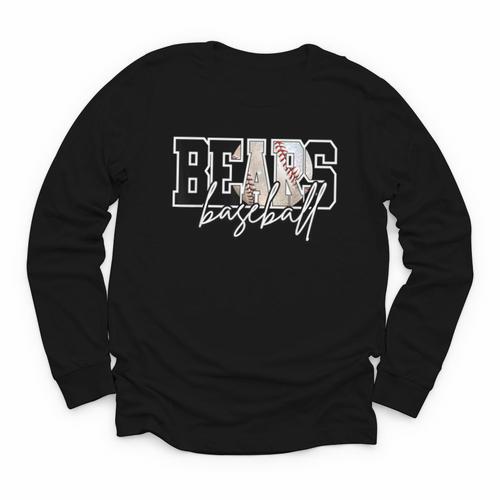 Bears Baseball Mom Game Day School Spirit Bear Pride Youth Long Sleeve Tee - Sportilla