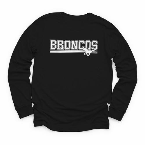 Broncos School Spirit Fan Team Broncos Back To School Youth Long Sleeve Tee - Savourry
