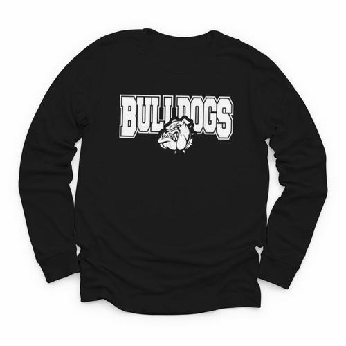 Bulldogs High School Spirit Fan Team Bulldog Back To School Youth Long Sleeve Tee - Savourry