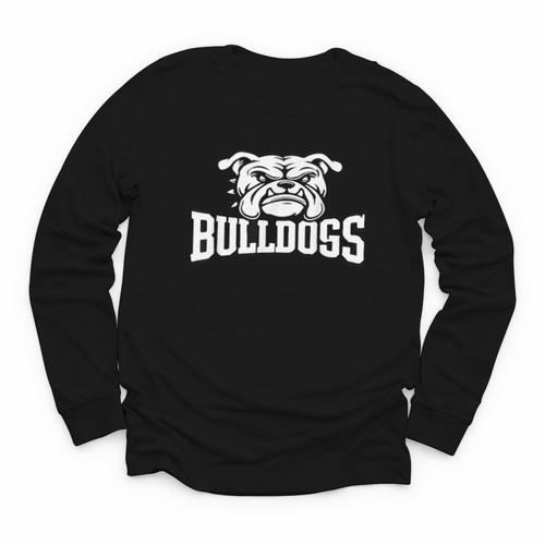 Bulldogs Mascot Back To School Team Spirit Youth Long Sleeve Tee - Savourry