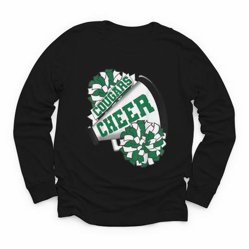 Cougars Cheer Back To School Cheerleading Spirit G Youth Long Sleeve Tee - Savourry
