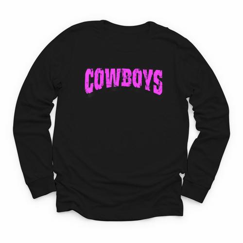 Cowboys Back To School Spirit Pk Youth Long Sleeve Tee - Savourry