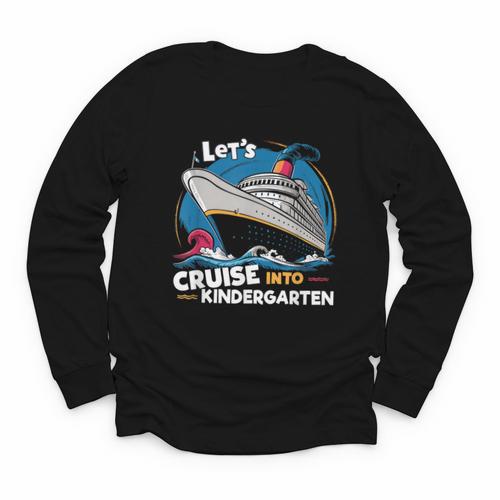 Cruise Ship Kindergarten Back To School Boys Girls Kids Youth Long Sleeve Tee - Savourry