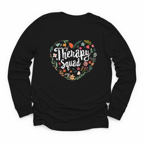 Cute Therapy Squad Physical Therapist Team Back To School Youth Long Sleeve Tee - Savourry