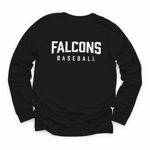 Falcons Baseball Inspired Youth Long Sleeve Tee - Sportilla