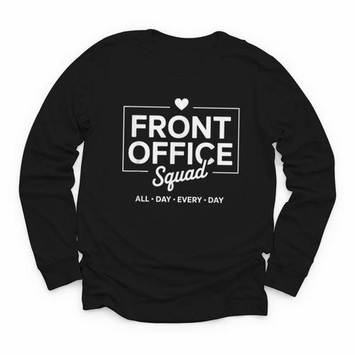 Front Office Squad Back To School Staff Appreciation Youth Long Sleeve Tee - Savourry