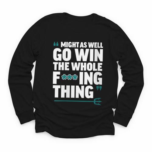 Might As Well Go Win The Whole Thing Baseball Apparel Youth Long Sleeve Tee - Sportilla