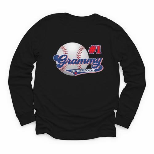 Grammy Rookie Of Year 1st Birthday Baseball Theme Matching Youth Long Sleeve Tee - Sportilla