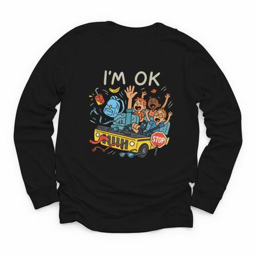 Humorous Graphic Art For School Bus Driver Back To School Youth Long Sleeve Tee - Savourry