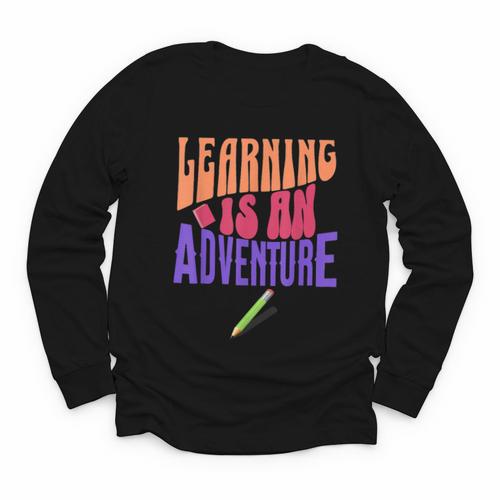 Learning Back To School Is a Motivational Youth Long Sleeve Tee - Savourry
