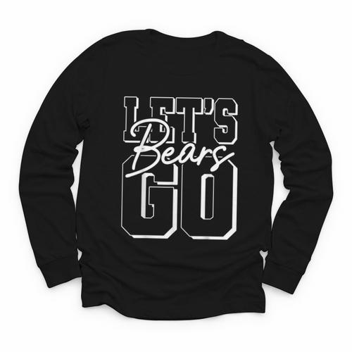 Let's Go Bears Back To School Spirit Youth Long Sleeve Tee - Savourry