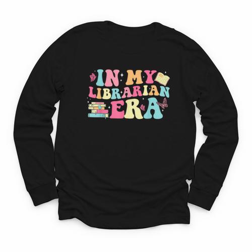 In My Librarian Era Last Day Of School Back To School Youth Long Sleeve Tee - Savourry