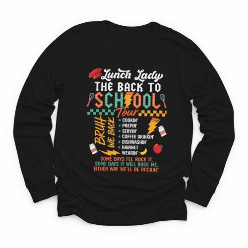 Lunch Lady Back To School Tour Youth Long Sleeve Tee - Savourry