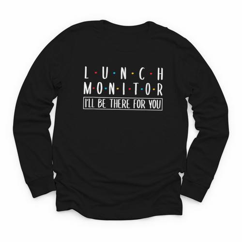 Lunch Monitor School Cafeteria Back To School Canteen Youth Long Sleeve Tee - Savourry
