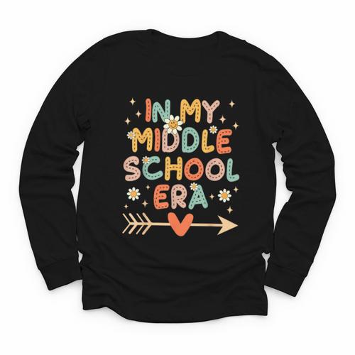 In My Middle School Era Back To School Outfits For Teache Youth Long Sleeve Tee - Savourry