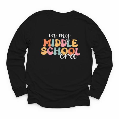 In My Middle School Era Back To School Youth Long Sleeve Tee - Savourry