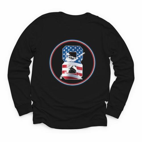 Number 8 Years Baseball 8TH Birthday Youth Long Sleeve Tee - Sportilla