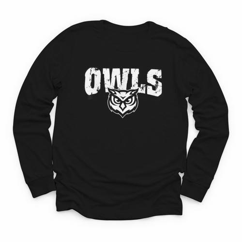 Owls Back To School Spirit Youth Long Sleeve Tee - Savourry
