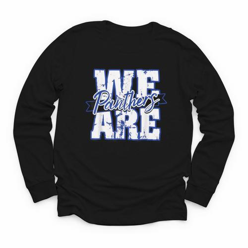 Panthers Back To School Spirit B Youth Long Sleeve Tee - Savourry