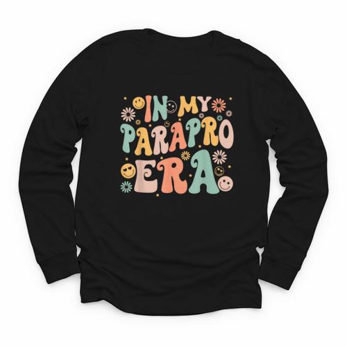 In My Parapro Era Retro Back To School Youth Long Sleeve Tee - Savourry