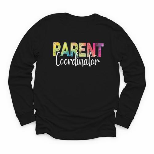 Parent Coordinator Tie Dye Back To School Appreciation Youth Long Sleeve Tee - Savourry
