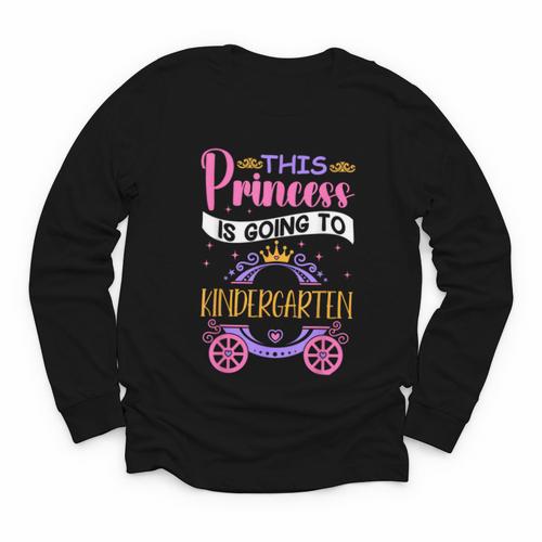 This Princess Is Going To Kindergarten Back To School Girl Youth Long Sleeve Tee - Savourry