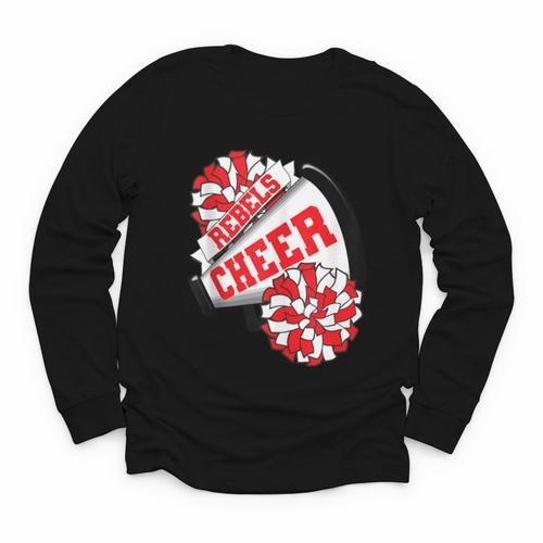 Rebels Cheer Back To School Cheerleading Spirit R Youth Long Sleeve Tee - Savourry