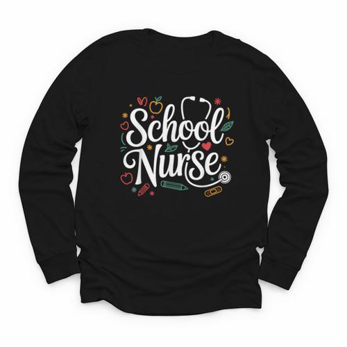 School Nurse Back To School Nurse Life Youth Long Sleeve Tee - Savourry