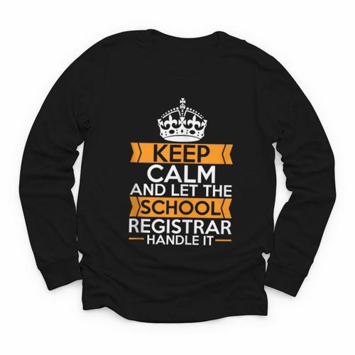 School Registry Student Enrollment Back To School Registrar Youth Long Sleeve Tee - Savourry