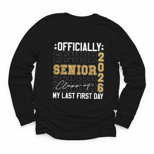 Senior Class Of 2026 Back To School Last First Day Of School Youth Long Sleeve Tee - Savourry