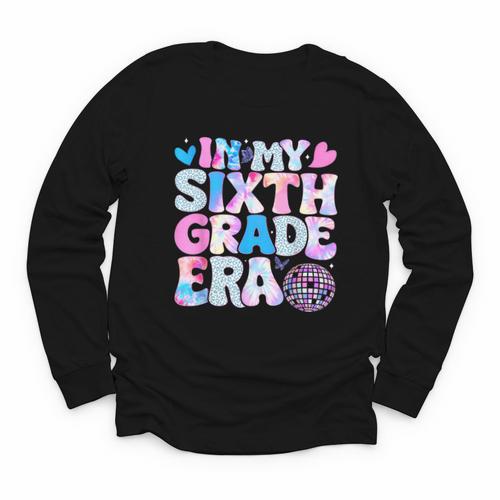 In My Sixth Grade Era Cool 6th Grade Tie Dye Back To School Youth Long Sleeve Tee - Savourry
