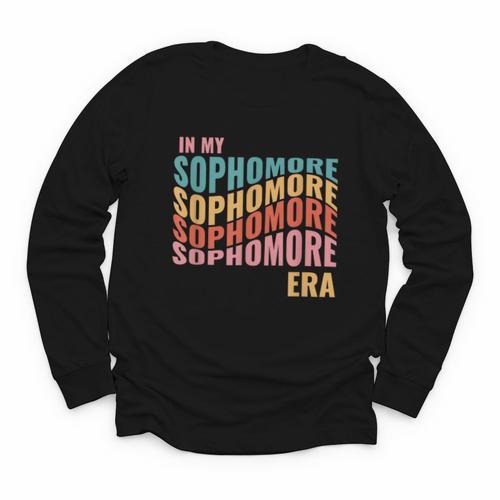 In My Sophomore Era High School 10th Grade Back To School Youth Long Sleeve Tee - Savourry